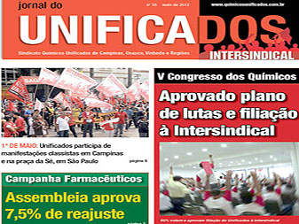 JORNAL DO UNIFICADOS: V Congresso aprova filiação à Intersindical JORNAL DO UNIFICADOS: V Congresso aprova filiação à Intersindical