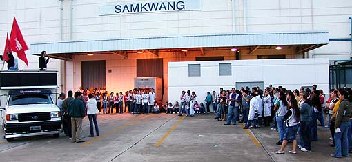 Assembléia de campanha salarial 2007 realizada na Samkwang, em Campinas, no dia 07 de novembro de 2007