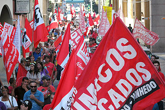 Químicos Unificados na passeata do 1º de Maio de 2010 em Campinas (Foto João Zinclar)