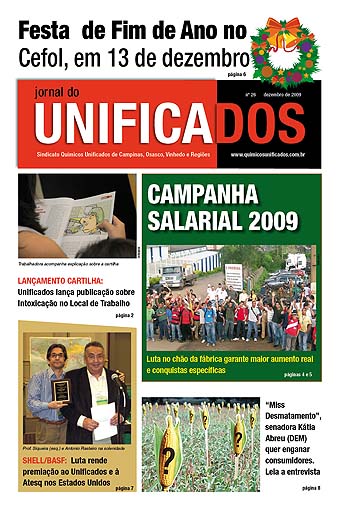  	Capa jornal 26ª edição - dezembro/2009