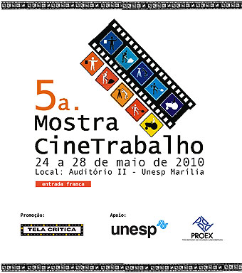 Logo da 5ª Mostra CineTrabalho - Unesp Marília