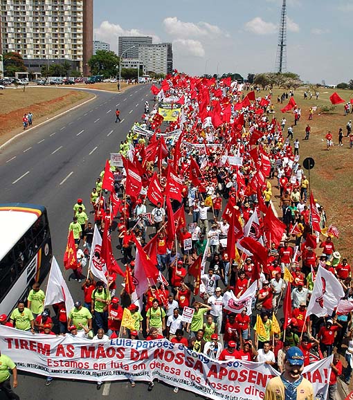 Marcha Nacional em Brasília em 24 de soutubro de 2007