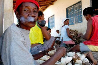 Quilombo Mangal Barro Vermelho, em Sítio do Matao/BA - no Médio São Francisco - julho 2006