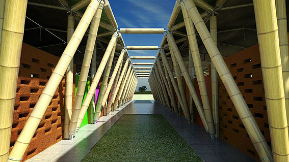 Projeto de como será a nova Escola de Bambu