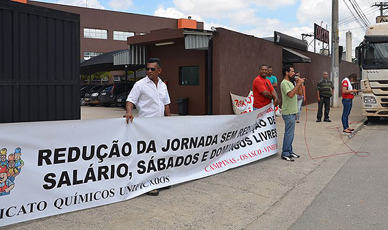 A paralisação teve participação dos dirigentes de Cotia, Barueri, São Roque, Osasco e Cajamar