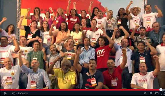 Vídeo do congresso de fundação da Intersindical