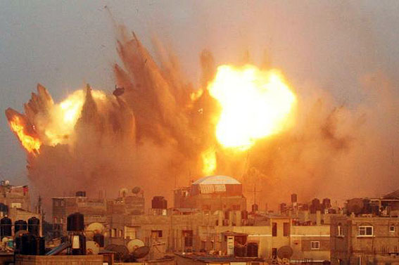 Bomba explode no centro da cidade de Gaza