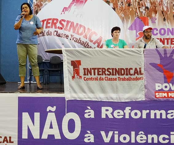 Nilza Pereira, dirigente do Unificados, que agora ocupa a Secretaria da Mulher Trabalhadora